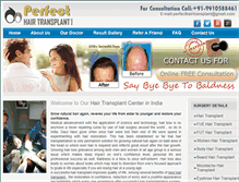 Tablet Screenshot of perfecthairtransplant.com